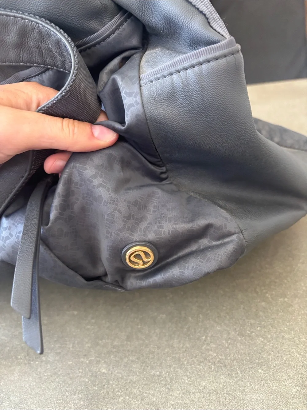 lululemon athletica Gray Duffel Tote